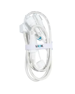 WeRChristmas LINK PRO 3 Way Connector, Connectable, White