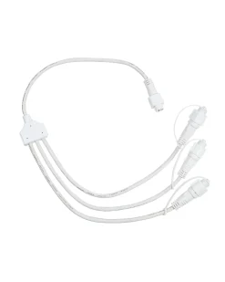 WeRChristmas LINK PRO 3 Way Connector, Connectable, White