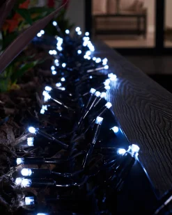 WeRChristmas LINK PRO LED Cluster Lights, Black Cable, White