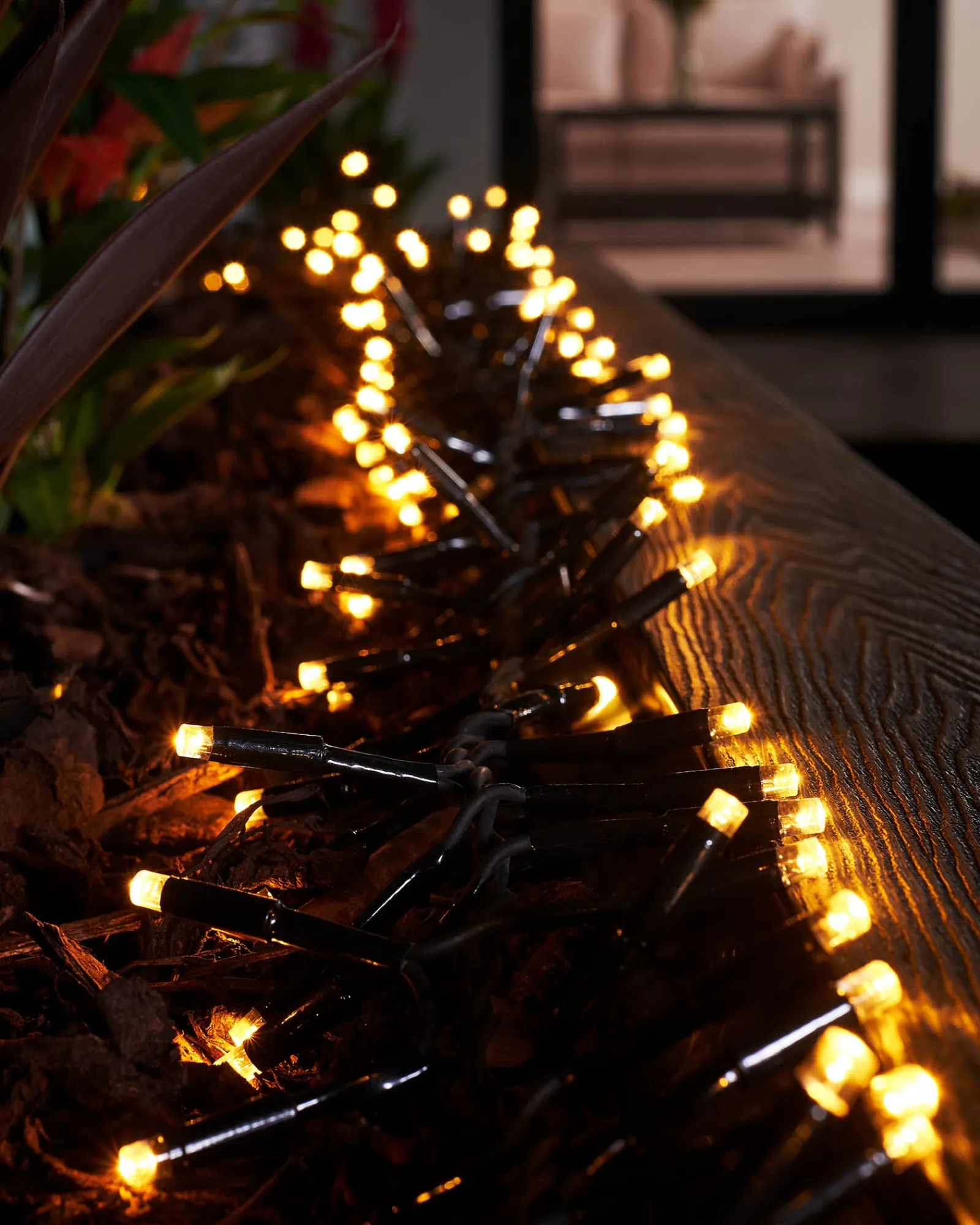 WeRChristmas LINK PRO LED Cluster Lights, Black Cable, Warm White