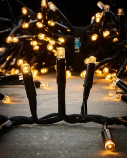 WeRChristmas LINK PRO LED Cluster Lights, Black Cable, Warm White