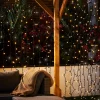 WeRChristmas LINK PRO LED Curtain Lights, Black Cable, 2.5 M Drop, Warm White / White