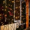 WeRChristmas LINK PRO LED Curtain Lights, Black Cable, 2.5 M Drop, Warm White