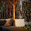 WeRChristmas LINK PRO LED Curtain Lights, White Cable, 2.5 M Drop, Warm White / White