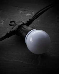 WeRChristmas LINK PRO LED Festoon Lights, Black Cable, Warm White