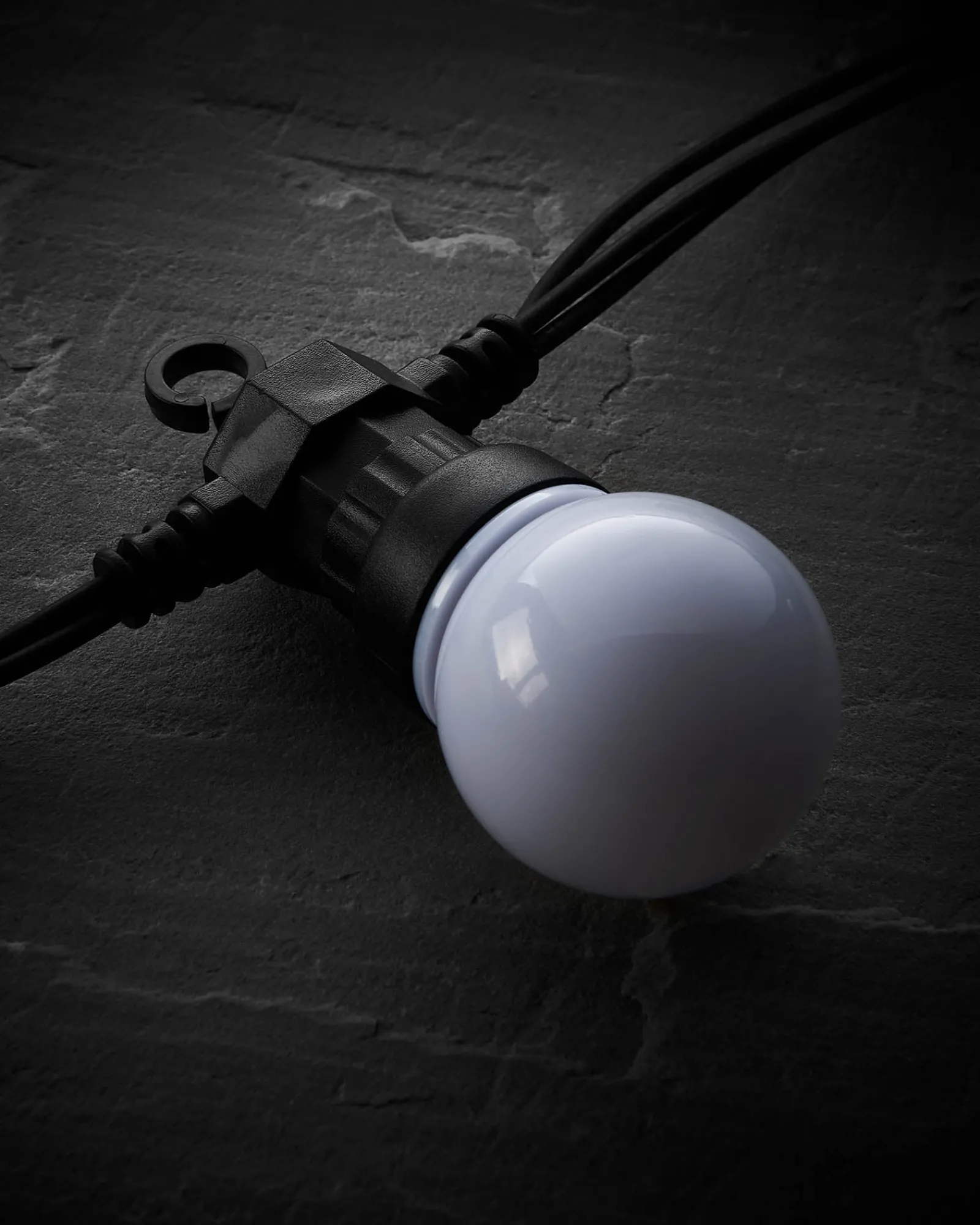 WeRChristmas LINK PRO LED Festoon Lights, Black Cable, Warm White