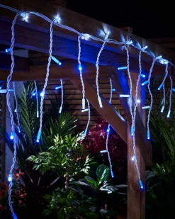 WeRChristmas LINK PRO LED Icicle Lights, Blue / White
