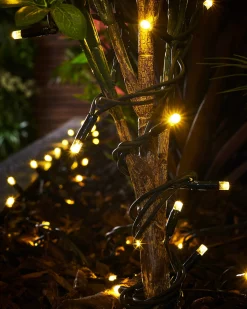 WeRChristmas LINK PRO LED String Lights, Black Cable, Gold
