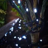 WeRChristmas LINK PRO LED String Lights, Black Cable, White