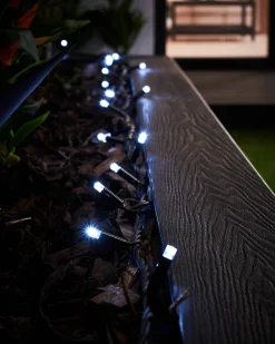 WeRChristmas LINK PRO LED String Lights, Black Cable, White