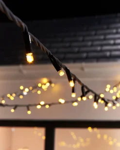 WeRChristmas LINK PRO LED String Lights, Black Cable, Warm White