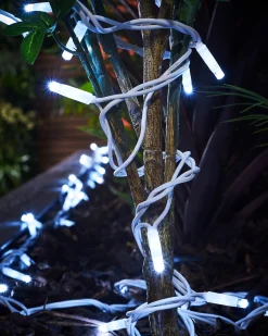 WeRChristmas LINK PRO LED String Lights, White Cable, White