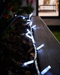 WeRChristmas LINK PRO LED String Lights, White Cable, White