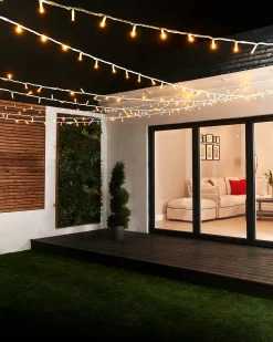 WeRChristmas LINK PRO LED String Lights, White Cable, Warm White