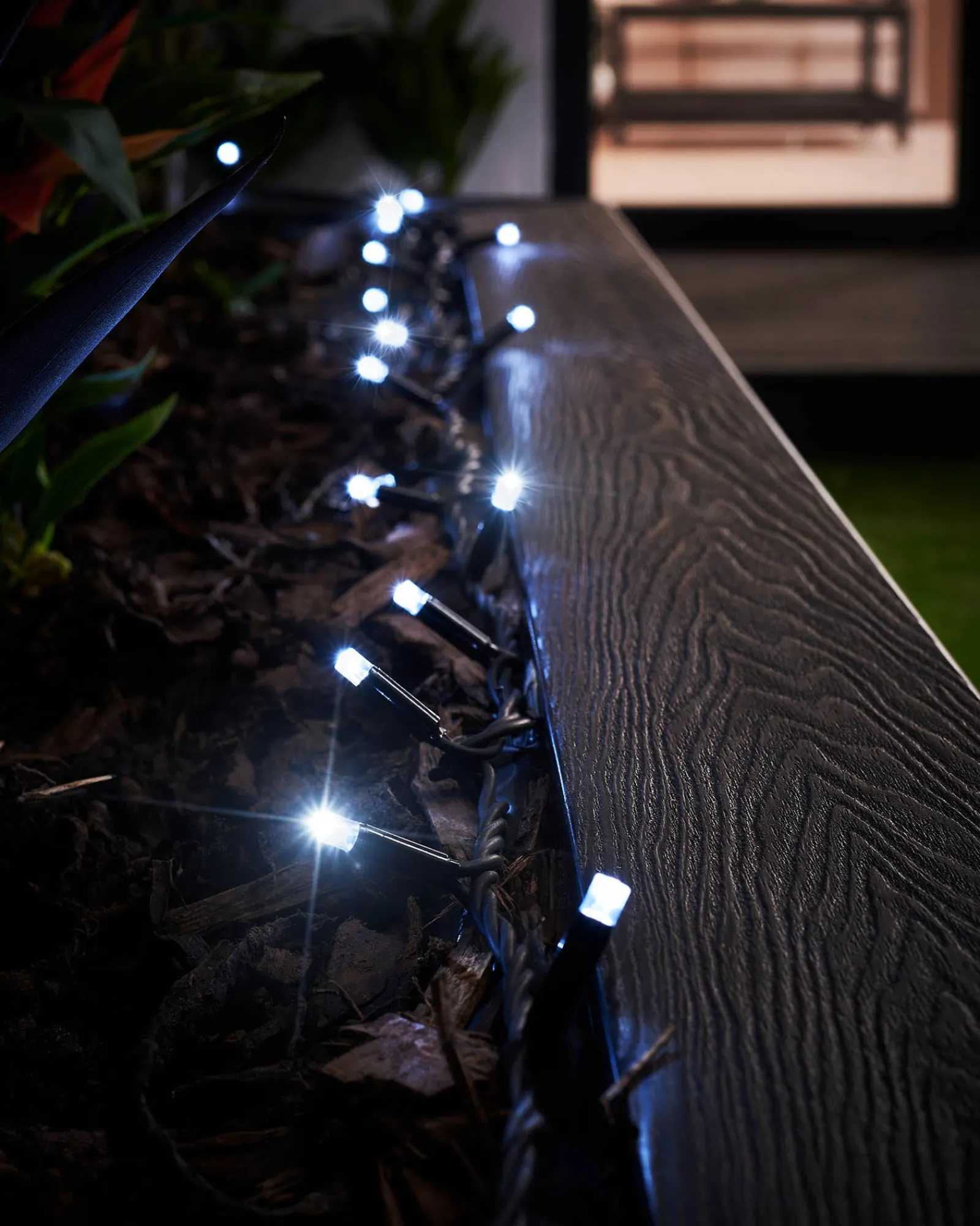 WeRChristmas LINK PRO Twinkle LED String Lights, Black Cable, White