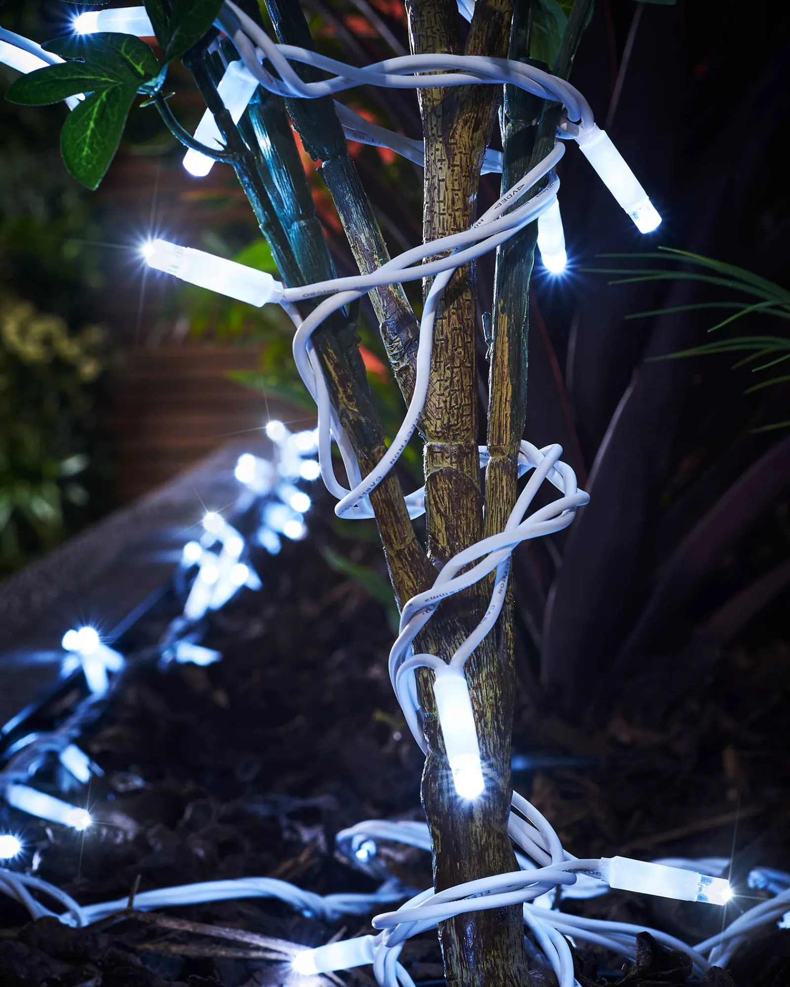 WeRChristmas LINK PRO Twinkle LED String Lights, White Cable, White