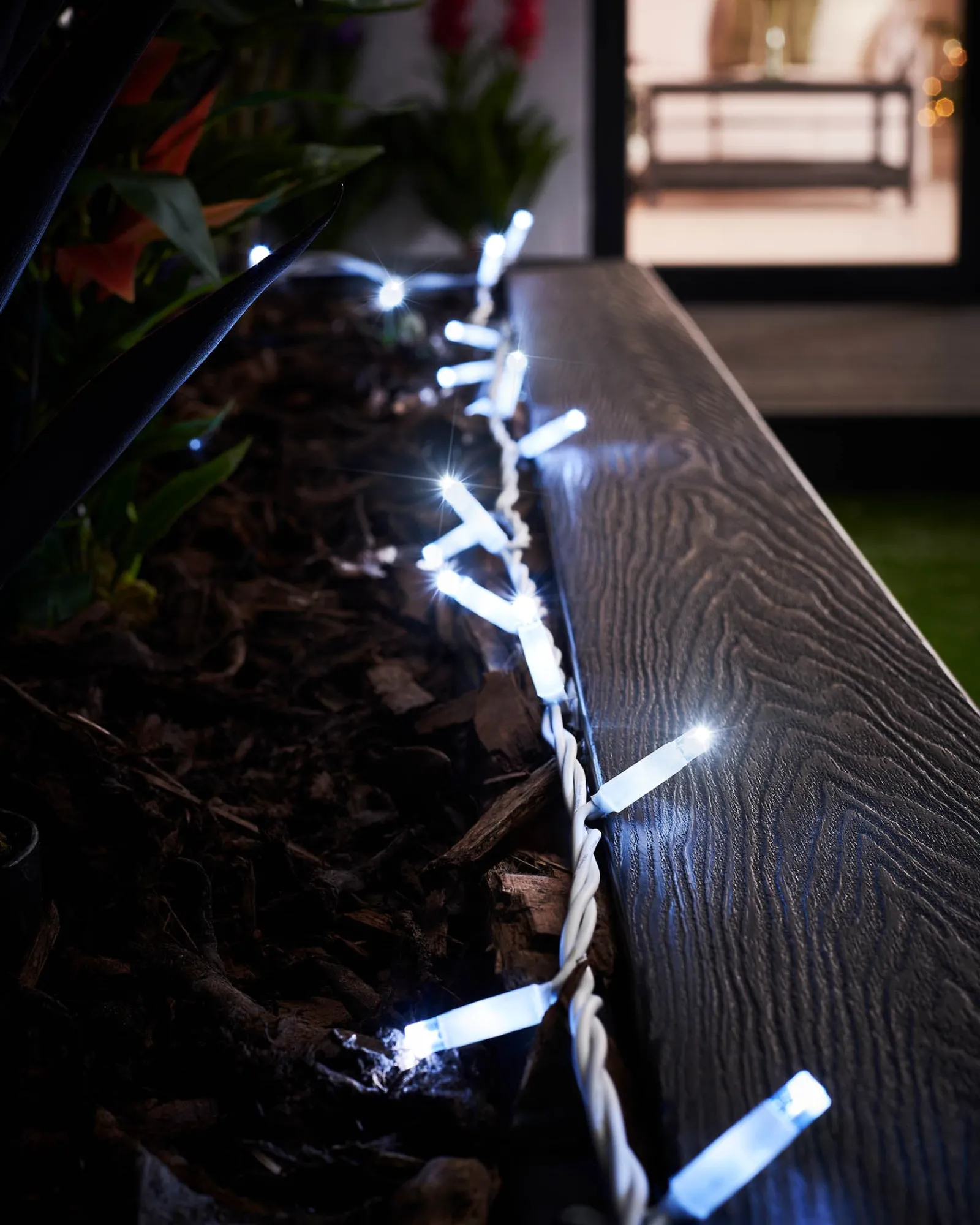 WeRChristmas LINK PRO Twinkle LED String Lights, White Cable, White