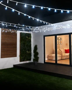 WeRChristmas LINK PRO Twinkle LED String Lights, White Cable, White