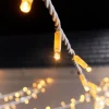 WeRChristmas LINK PRO Twinkle LED String Lights, White Cable, Warm White