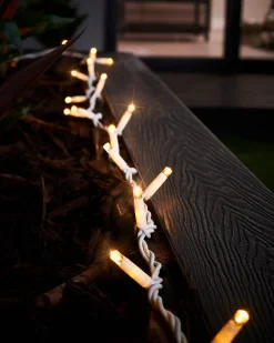 WeRChristmas LINK PRO Twinkle LED String Lights, White Cable, Warm White