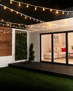WeRChristmas LINK PRO Twinkle LED String Lights, White Cable, Warm White