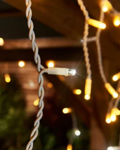 WeRChristmas LINK PRO Twinkling LED Icicle Lights, Warm White / White