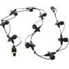WeRChristmas LINK UP 10 T Port Curtain Connectors, Connectable, Black Cable