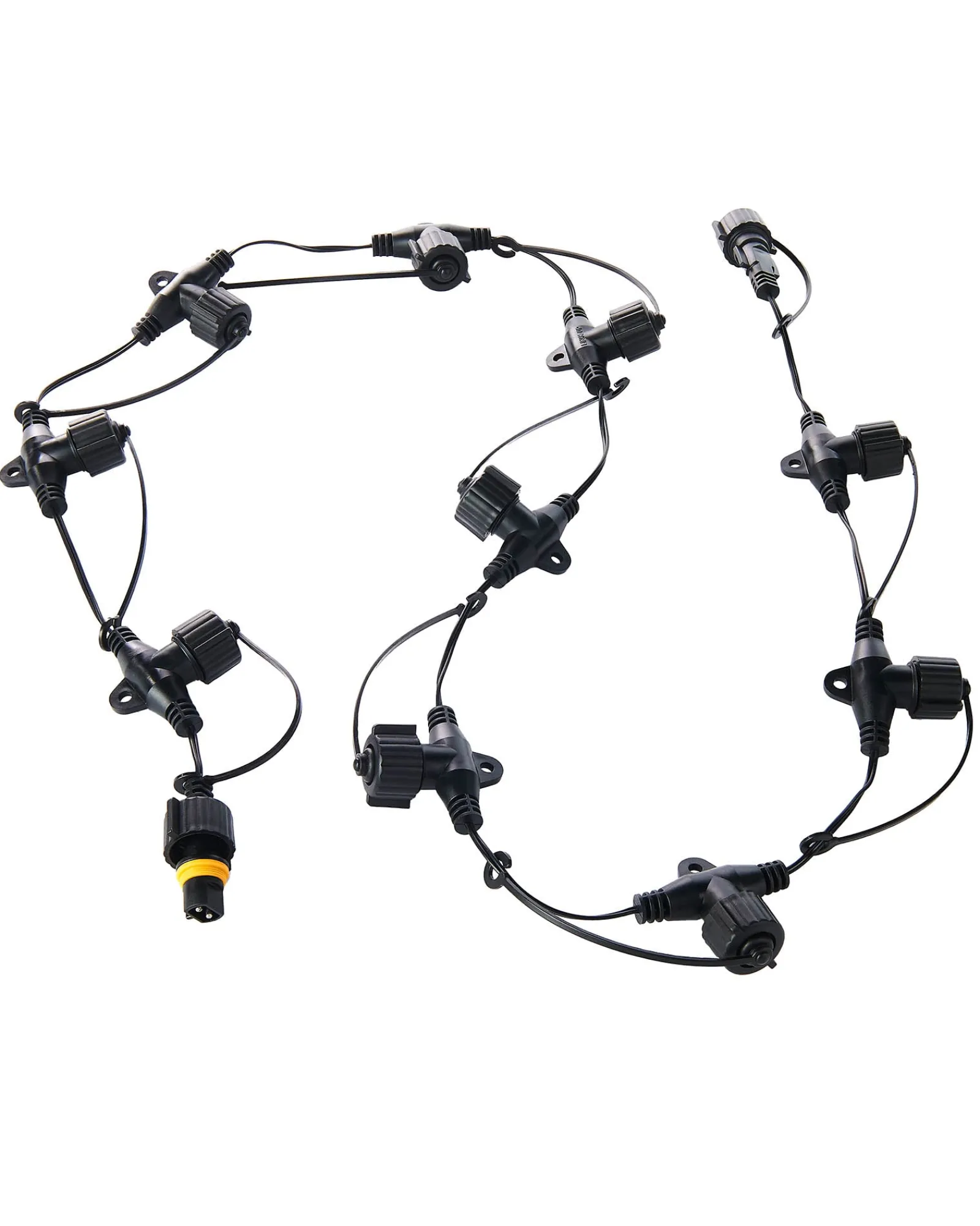 WeRChristmas LINK UP 10 T Port Curtain Connectors, Connectable, Black Cable