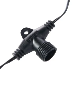 WeRChristmas LINK UP 10 T Port Curtain Connectors, Connectable, Black Cable