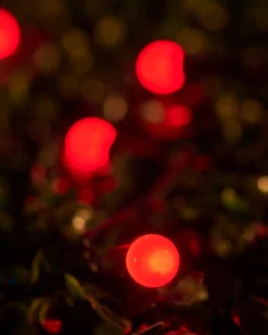 WeRChristmas LINK UP LED Berry Lights, Black Cable, Red