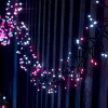 WeRChristmas LINK UP LED Cluster Lights, Black Cable, Pink / White