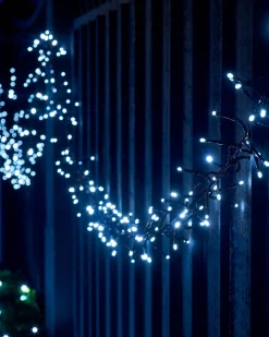 WeRChristmas LINK UP LED Cluster Lights, Black Cable, White