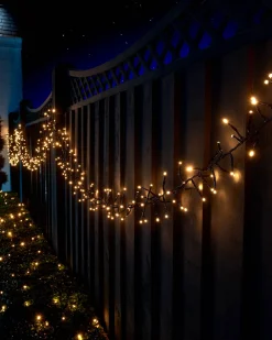 WeRChristmas LINK UP LED Cluster Lights, Black Cable, Warm White