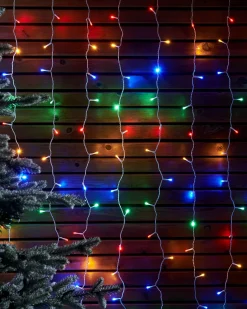WeRChristmas LINK UP LED Curtain Lights, White Cable, 2 M X 2.5 M, Multi Colour