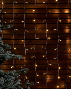 WeRChristmas LINK UP LED Curtain Lights, White Cable, 1 M X 1.2 M, Warm White