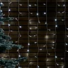 WeRChristmas LINK UP LED Curtain Lights, White Cable, 1 M X 1.2 M, White