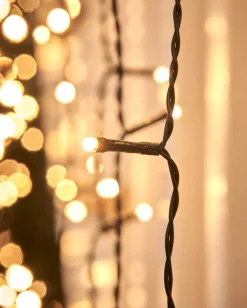 WeRChristmas LINK UP LED Curtain Lights, Black Cable, 2 M X 2.5 M, Warm White