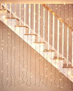 WeRChristmas LINK UP LED Curtain Lights, Black Cable, 2 M X 2.5 M, Warm White