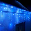 WeRChristmas LINK UP LED Icicle Lights, White Cable, Blue / White