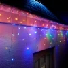 WeRChristmas LINK UP LED Icicle Lights, White Cable, Multi Colour