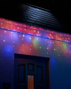 WeRChristmas LINK UP LED Icicle Lights, White Cable, Multi Colour