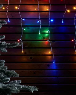 WeRChristmas LINK UP LED Icicle Lights, White Cable, Multi Colour
