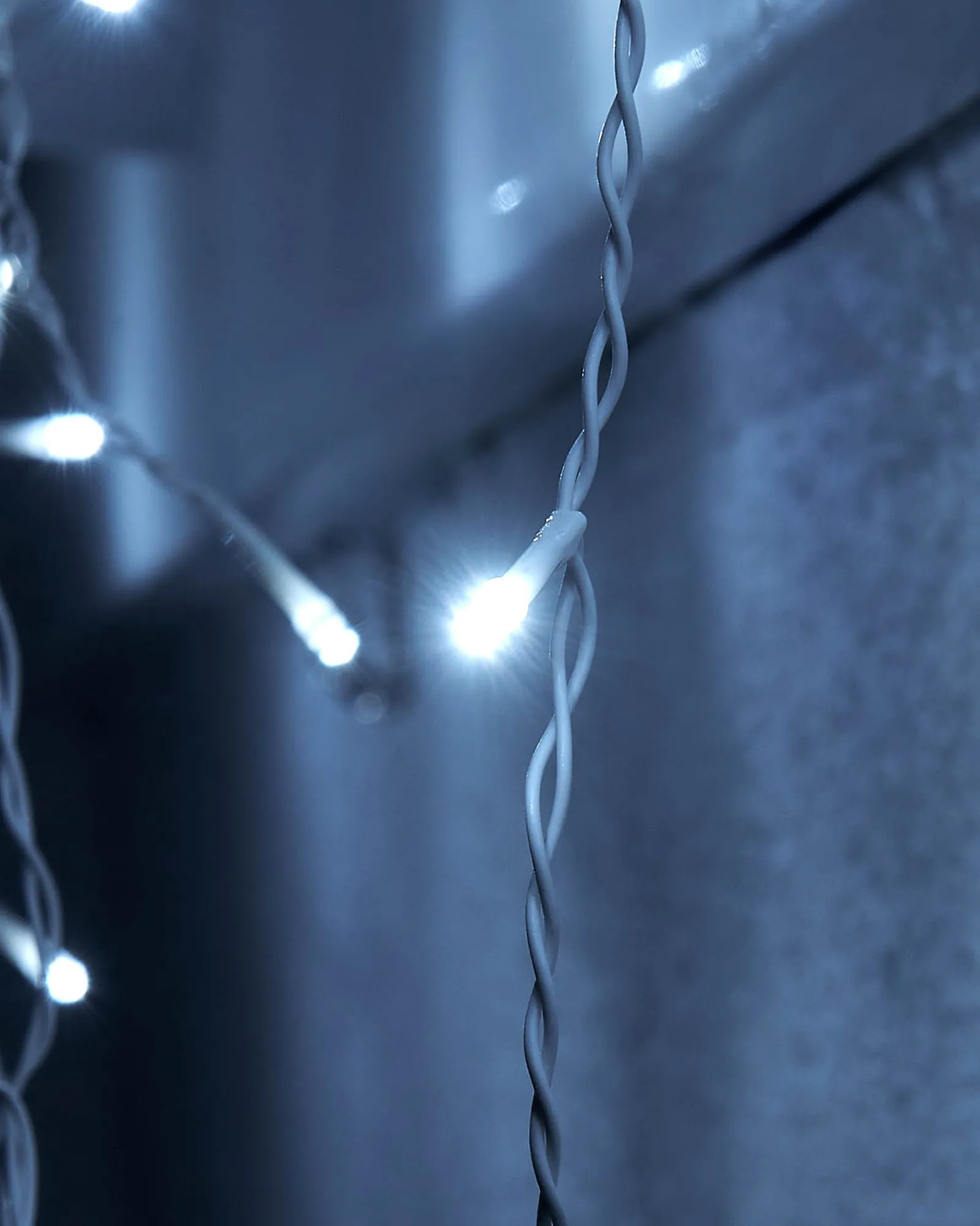 WeRChristmas LINK UP LED Icicle Lights, White Cable, White