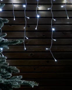 WeRChristmas LINK UP LED Icicle Lights, White Cable, White