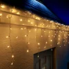 WeRChristmas LINK UP LED Icicle Lights, White Cable, Warm White