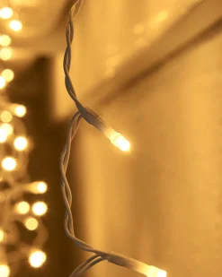 WeRChristmas LINK UP LED Icicle Lights, White Cable, Warm White