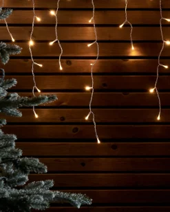 WeRChristmas LINK UP LED Icicle Lights, White Cable, Warm White