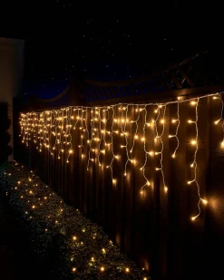 WeRChristmas LINK UP LED Icicle Lights, White Cable, Warm White