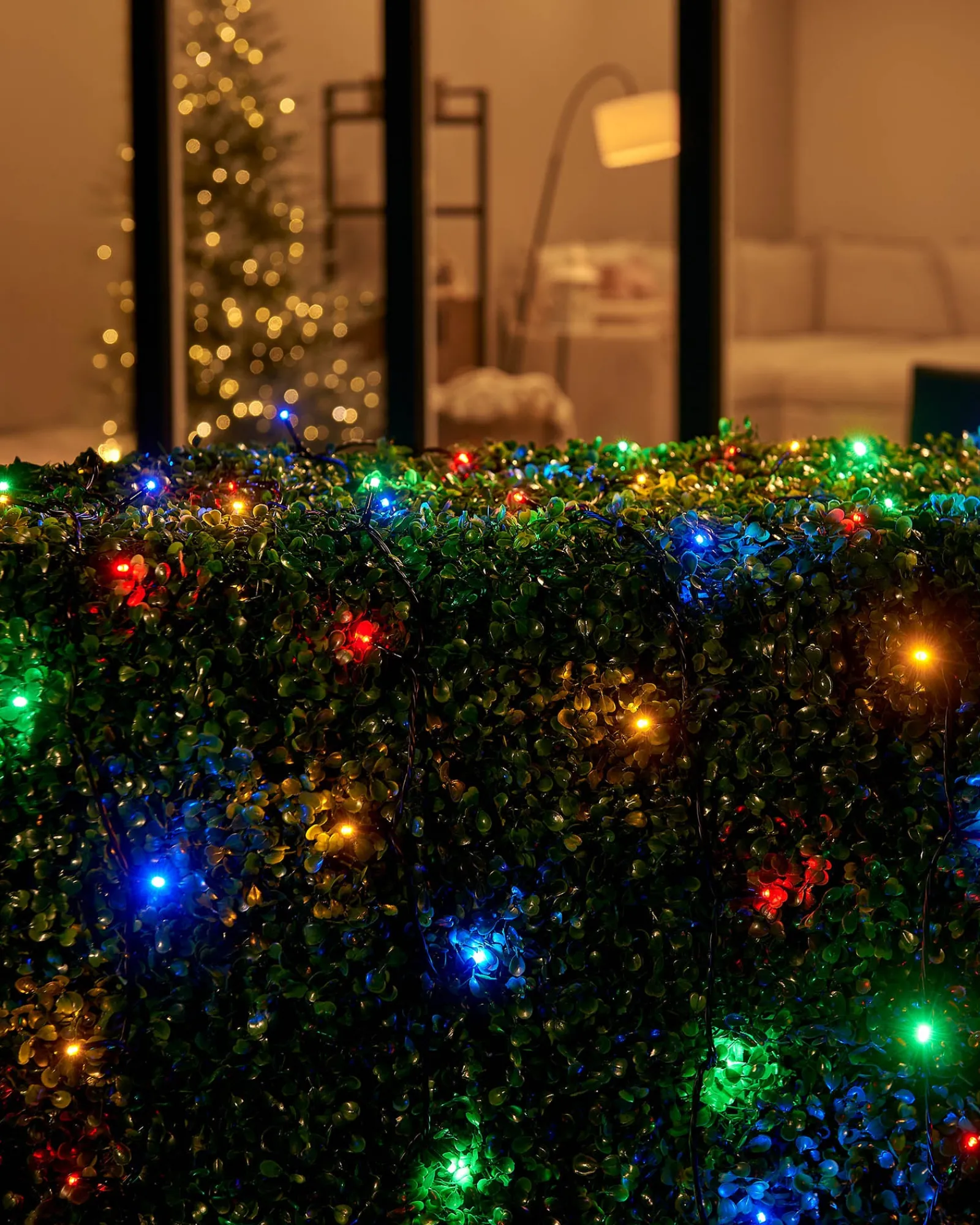 WeRChristmas LINK UP LED String Lights, Black Cable, Multi Colour