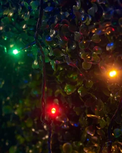 WeRChristmas LINK UP LED String Lights, Black Cable, Multi Colour